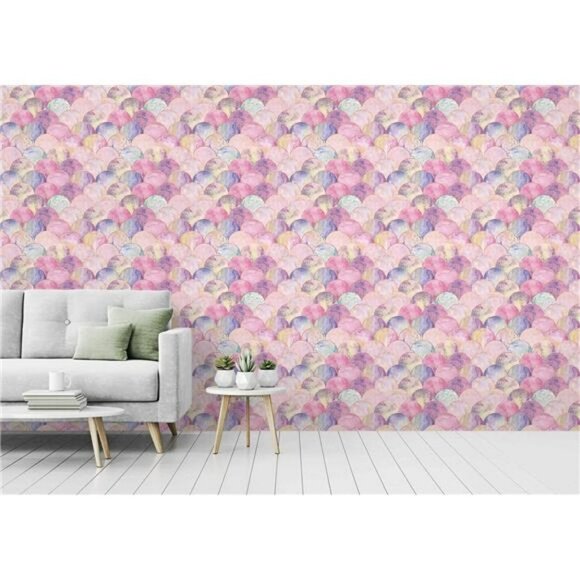 AMAZING WALL Peel and Stick Wallpaper Pink Scale Ombre Self Adhesive 500cm - Picture 3 of 6
